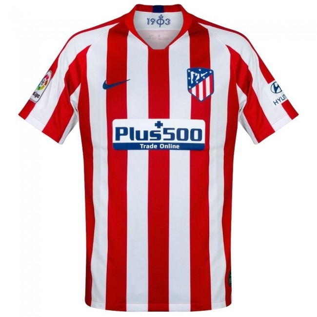 Atletico Madrid Home 2019-20 Felix #7 Red Soccer Jersey Shirt - Click Image to Close